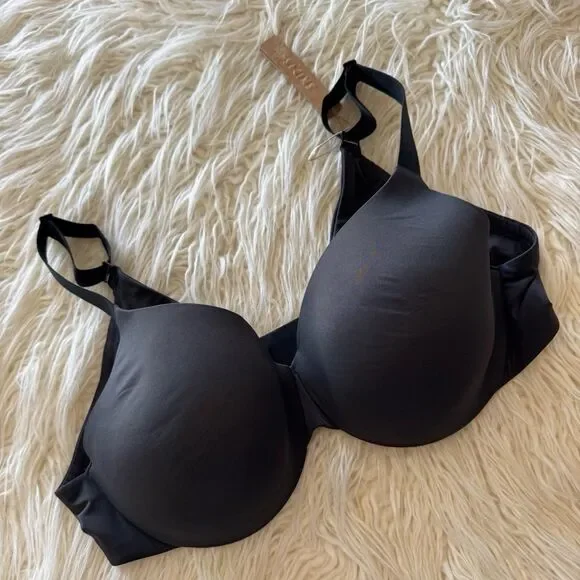 Skims Smoothing Intimates Full Coverage Lightly Lined Bra Onyx Size 38D - Picture 2 of 9